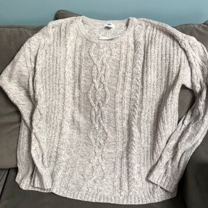 Cable knit sweater